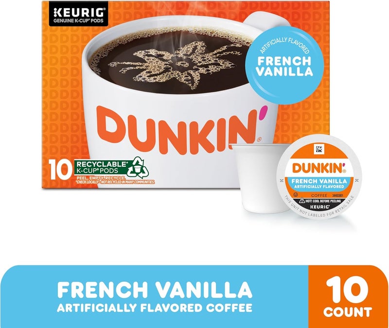 Dunkin' Donuts French Vanilla Flavored Coffee K-Cup Pods - Image 2